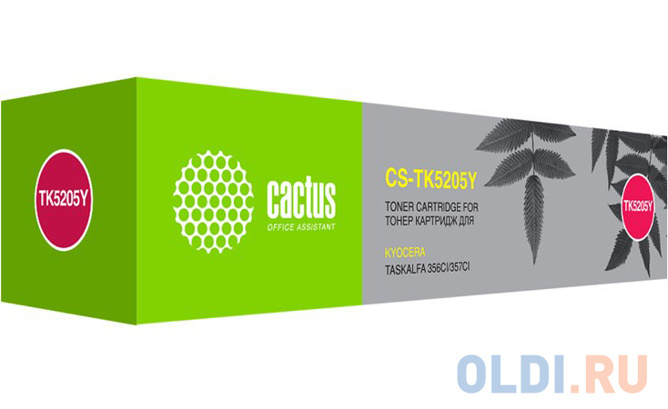 

Картридж лазерный Cactus CS-TK5205Y желтый (12000стр.) для Kyocera Ecosys 356ci