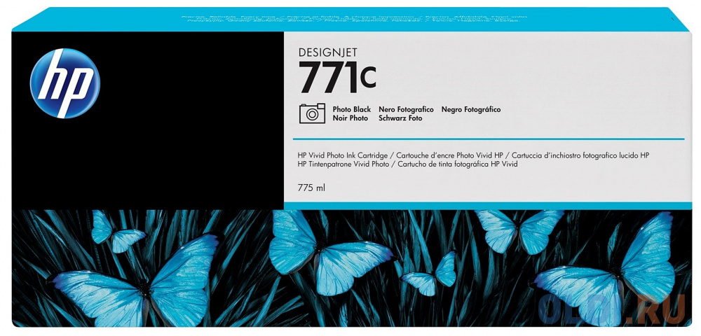 

Картридж HP B6Y13A №771С для HP Designjet Z6200 черный