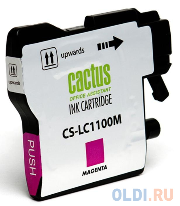 Картридж струйный Cactus CS-LC1100M пурпурный для Brother DCP-385c/6690cw/MFC-990/5890/5895/6490 (16мл) - фото 3