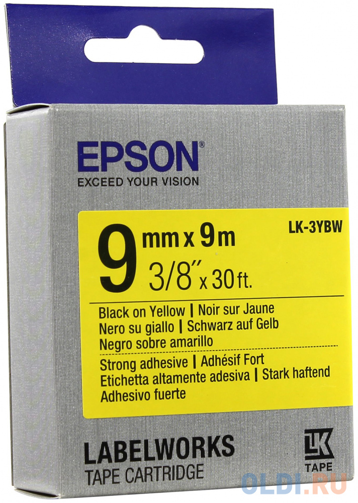 

Лента Epson LK-3YBW C53S653005