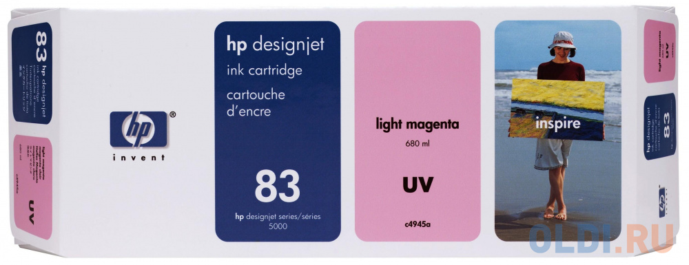 Картридж HP C4945A №83 для HP DesignJet 5000 5500 светло-пурпурный - фото 1