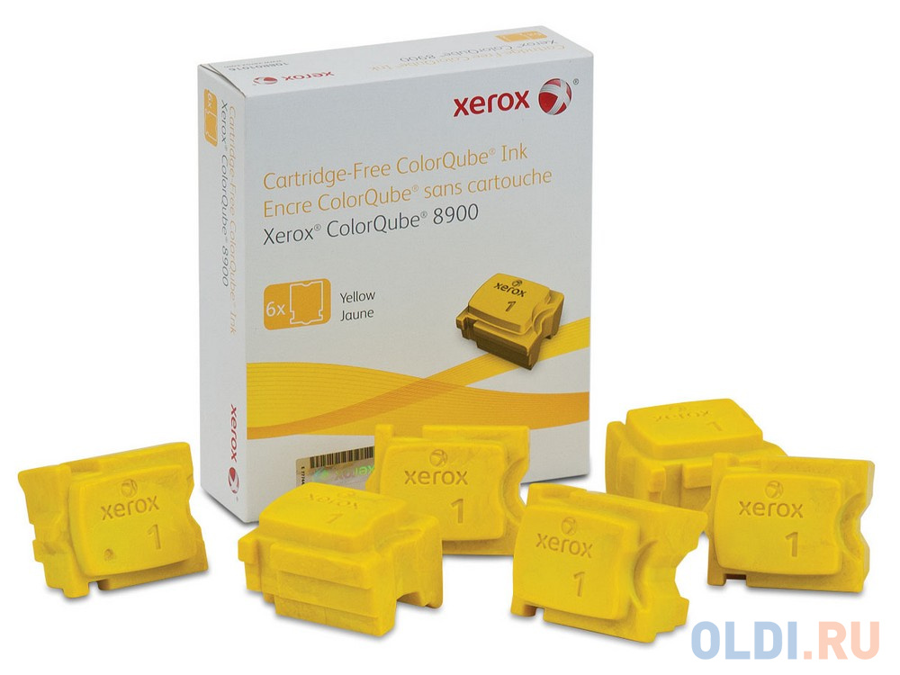 Набор твердочернильных брикетов Xerox 108R01024 16900стр Желтый - фото 1