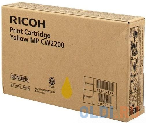 Картридж Ricoh MP CW2200 желтый 841638 - фото 1