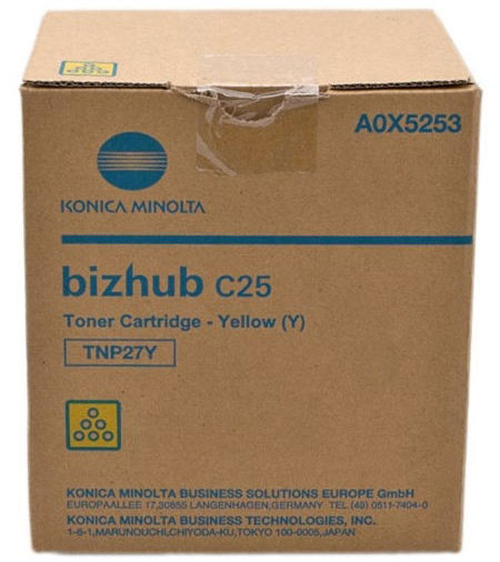 Тонер Konica-Minolta bizhub C25 желтый TNP-27Y - A0X5253