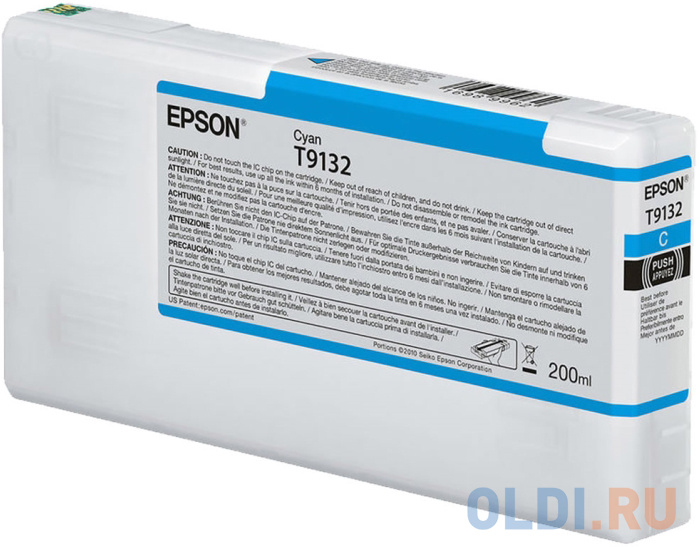 Epson I/C Cyan (200ml) - C13T913200