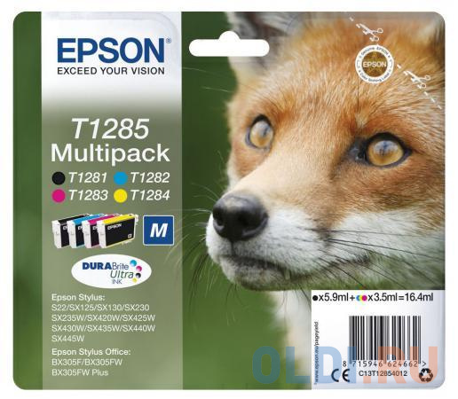 Картридж Epson C13T12854012 для Epson St S22/SX125/SX420W/Of BX305F цветной