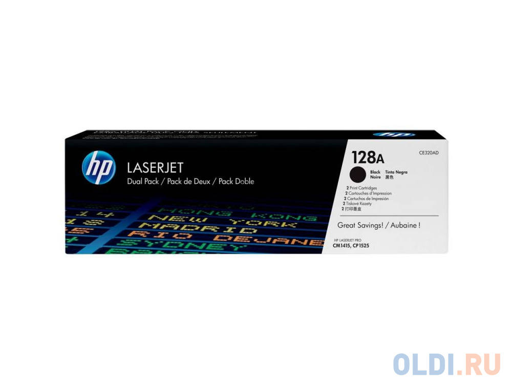 

Картридж HP CE320AD 2000стр Черный