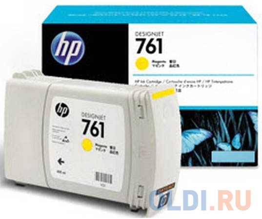 Картридж HP CM992A №761 для HP Designjet T7100 желтый