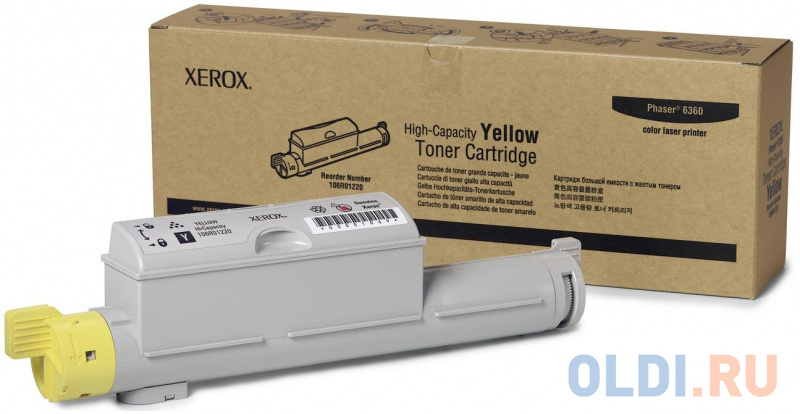 

Тонер Xerox 106R01220 12000стр Желтый