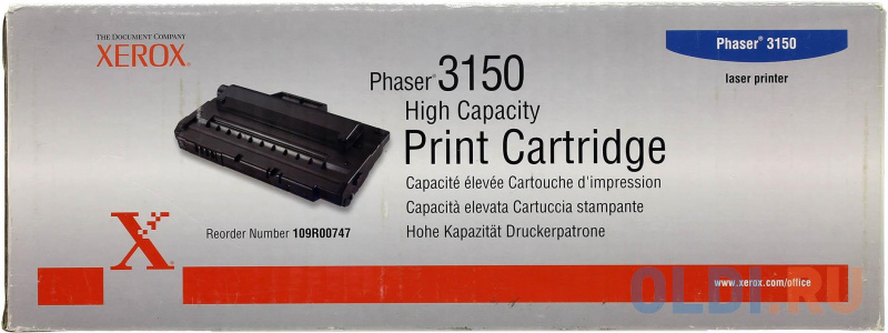 

Картридж Xerox 109R00747 для Phaser 3150 черный 5000стр