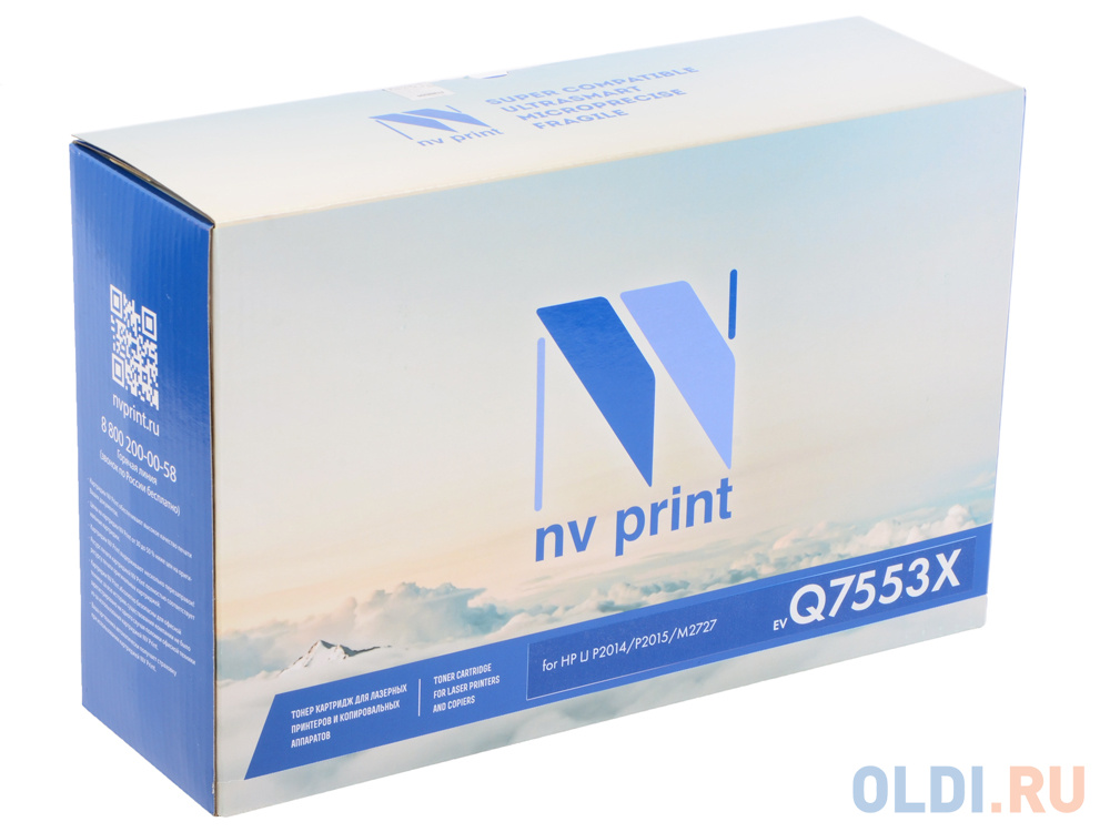 Девелопер NV-Print Q7553X 7000стр Черный картридж nv print cs ce278a 7000стр