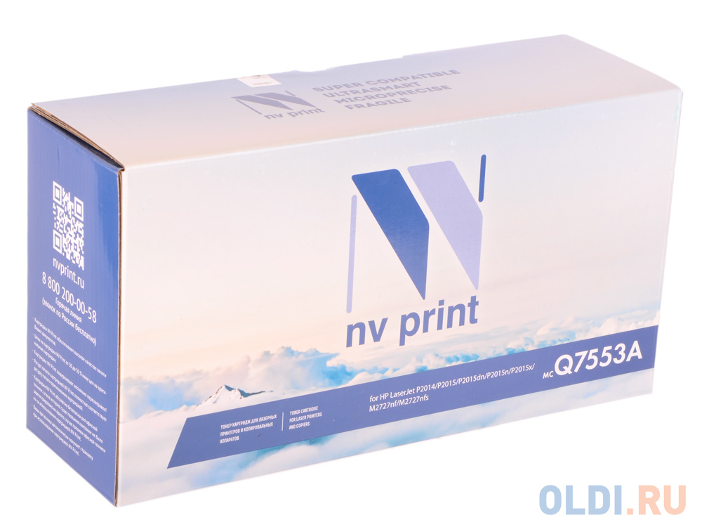 Картридж NV-Print Q7553A 3000стр Черный картридж nv print 44574705 для oki b411 b431 3000стр