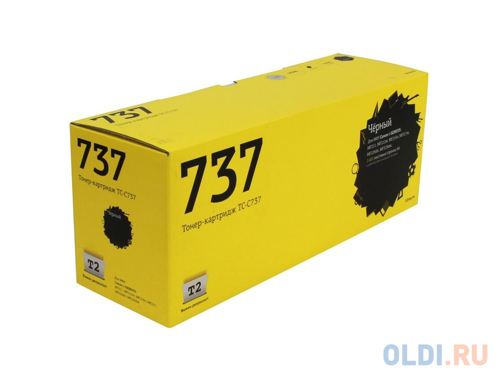 Картридж T2 TC-C737 2400стр Черный картридж nv print 106r03861 2400стр желтый