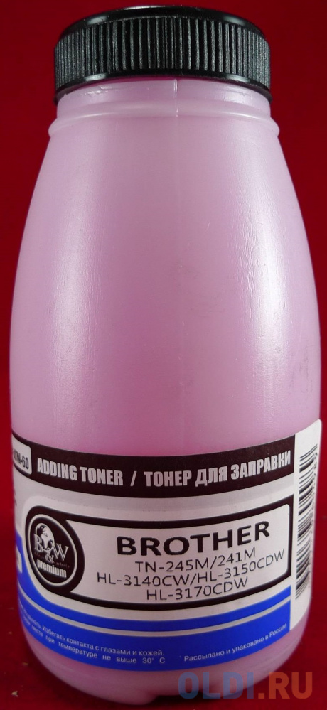 Тонер Brother TN-321M/TN-326M HL-L8250/8350/9300, MFC-L8650/9550 Magenta (фл. 90г) B&W Premium Tomoegawa фас.Россия, цвет пурпурный н/д н/д - фото 2
