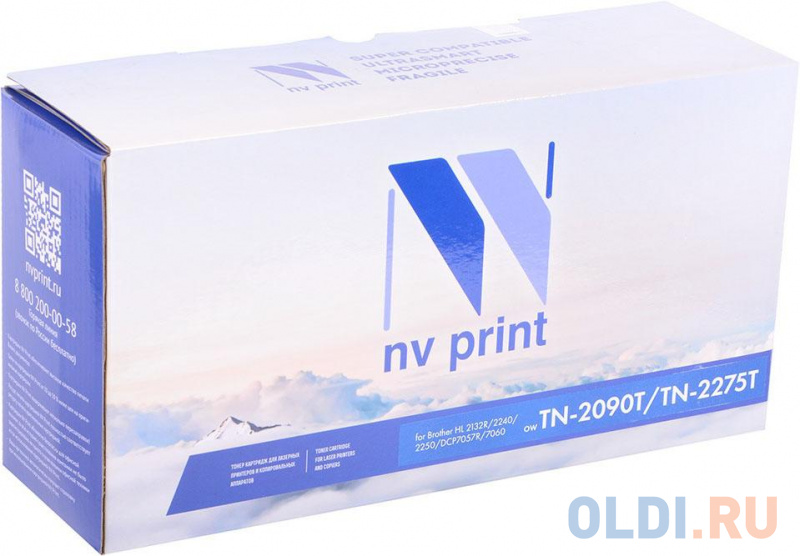 

Картридж NV-Print NV-TN-2090T для Brother HL-2132R HL-2240 HL-2250 DCP-7057R DCP-7060 2500стр Черный