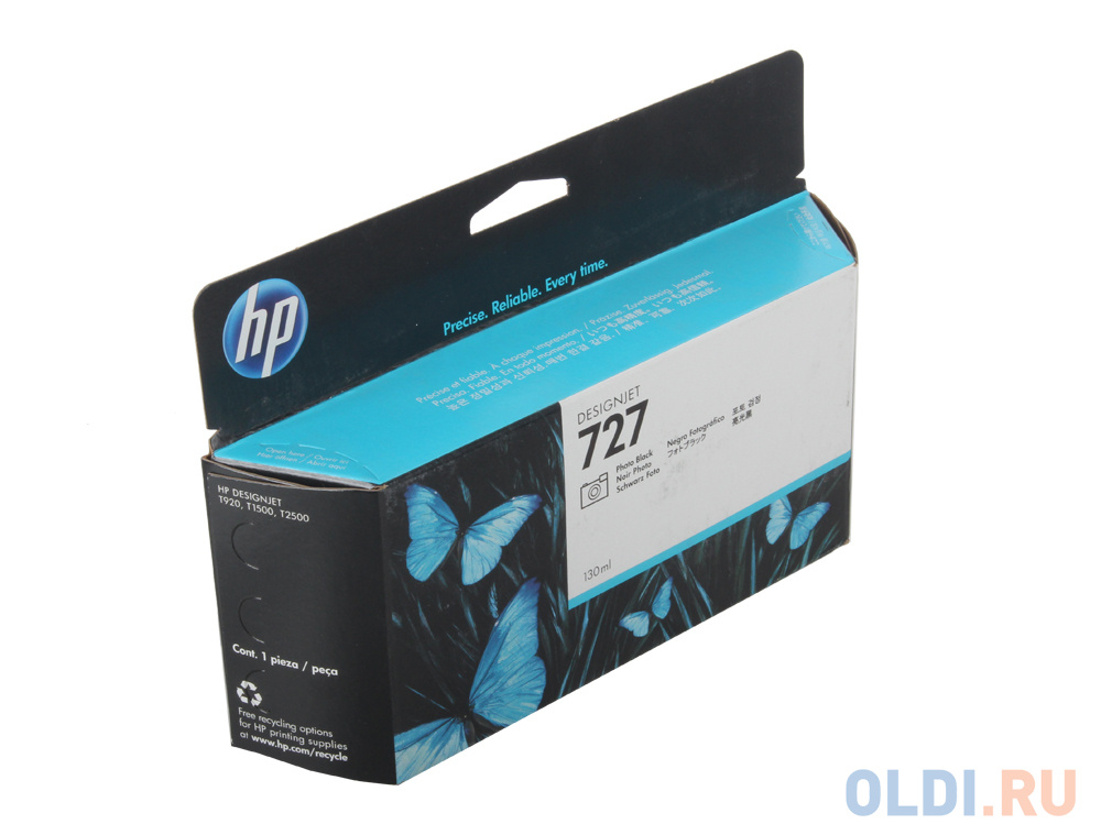 Картридж HP B3P23A №727 для HP Designjet T920/T1500 ePrinter series фото черный 130мл