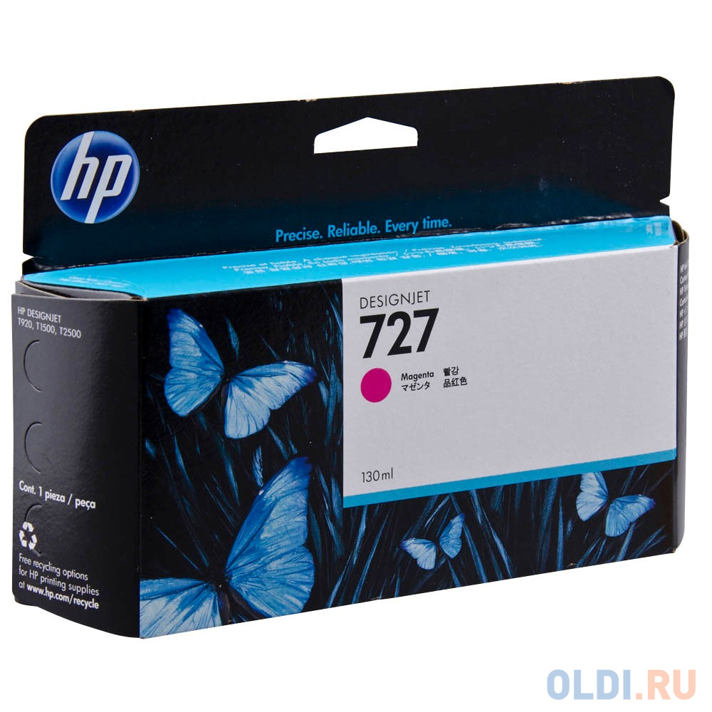 Картридж HP B3P20A №727 для HP Designjet T920 T1500 ePrinter series 130мл пурпурный фото