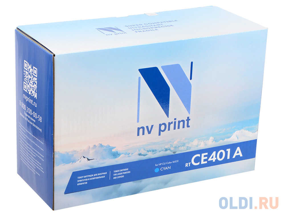 Картридж NV-Print CE401A 6000стр Голубой фото