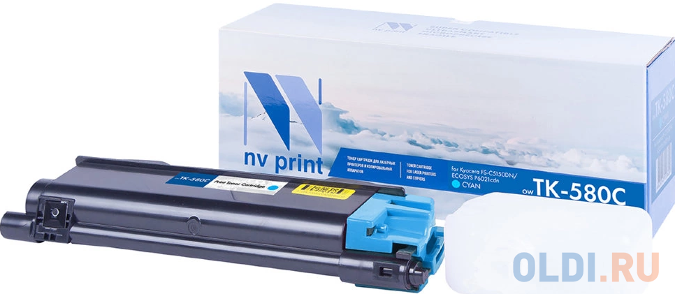 Картридж NV-Print TK-580С 2800стр Голубой