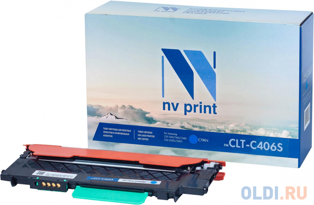 Картридж NV-Print CLTC406SC 1000стр Голубой