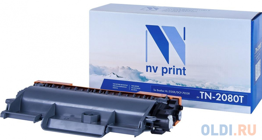 Картридж NV-Print NV-TN2080T 700стр Черный картридж лазерный print rite tfba8xbpu1j pr tn2080 tn 2080 700стр для brother hl 2130r dcp 7055r pr tn2080