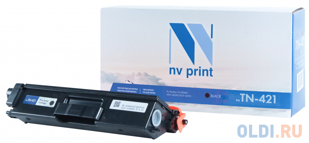 Картридж NV-Print TN-421 Bк 3000стр Черный катридж лазерный brother tn421bk 3000стр для brother hl l8260 8360 dcp l8410 mfc l8690 8900 tn421bk