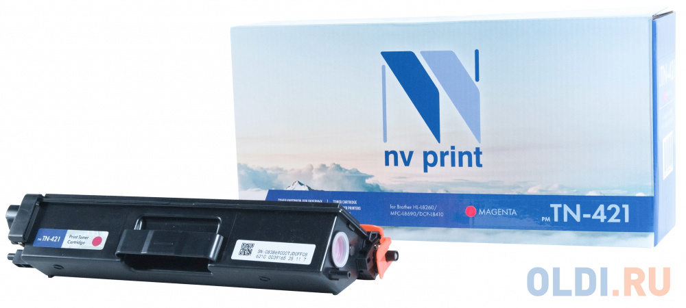 Картридж NV-Print TN-421 M 1800стр Пурпурный картридж nv print 054 m 1200стр пурпурный