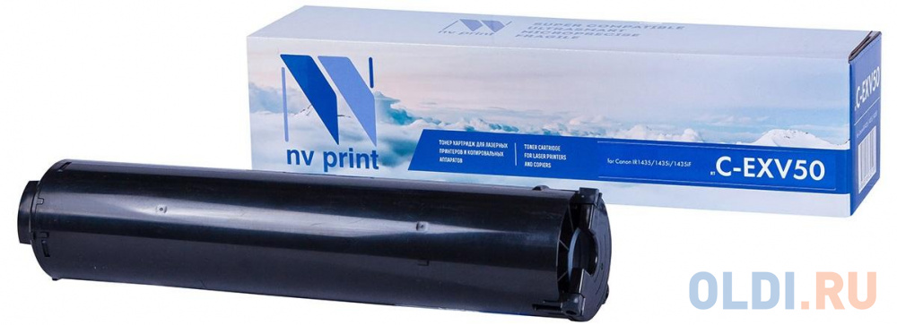 тонер-туба NV-Print C-EXV50 для Canon iR-1435 iR1435i iR1435iF 17600стр Черный - фото 1