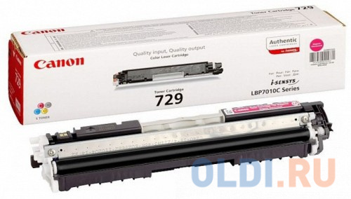 

Картридж SuperFine 729 для Canon i-SENSYS LBP-7010 i-SENSYS LBP-7018 1000стр Пурпурный