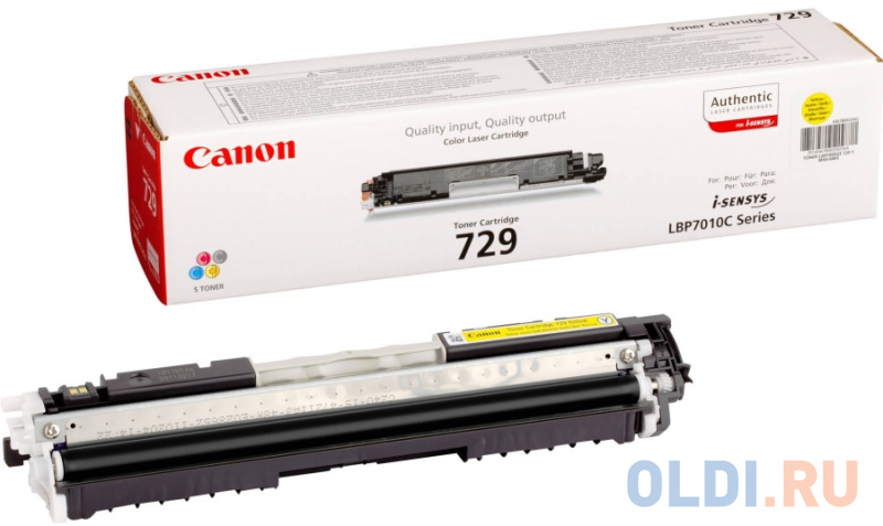 

Картридж SuperFine 729 для Canon i-SENSYS LBP-7010 i-SENSYS LBP-7018 1000стр Желтый
