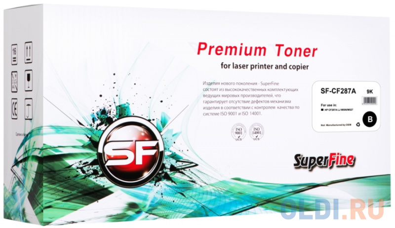 

Картридж SuperFine CF287A 9000стр Черный