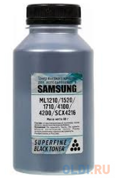 Тонер Samsung ML 1210/1610/1910 бутылка 80 гр SuperFine content тонер универсальный для samsung 1210 xerox p8e тип 1 5 700 г канистра
