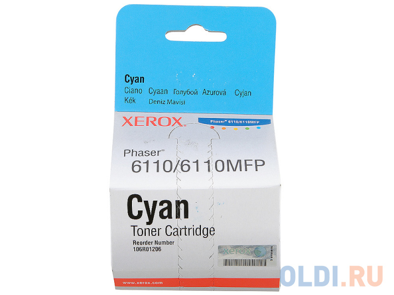 

Картридж Xerox 106R01206 106R01206 1000стр Голубой