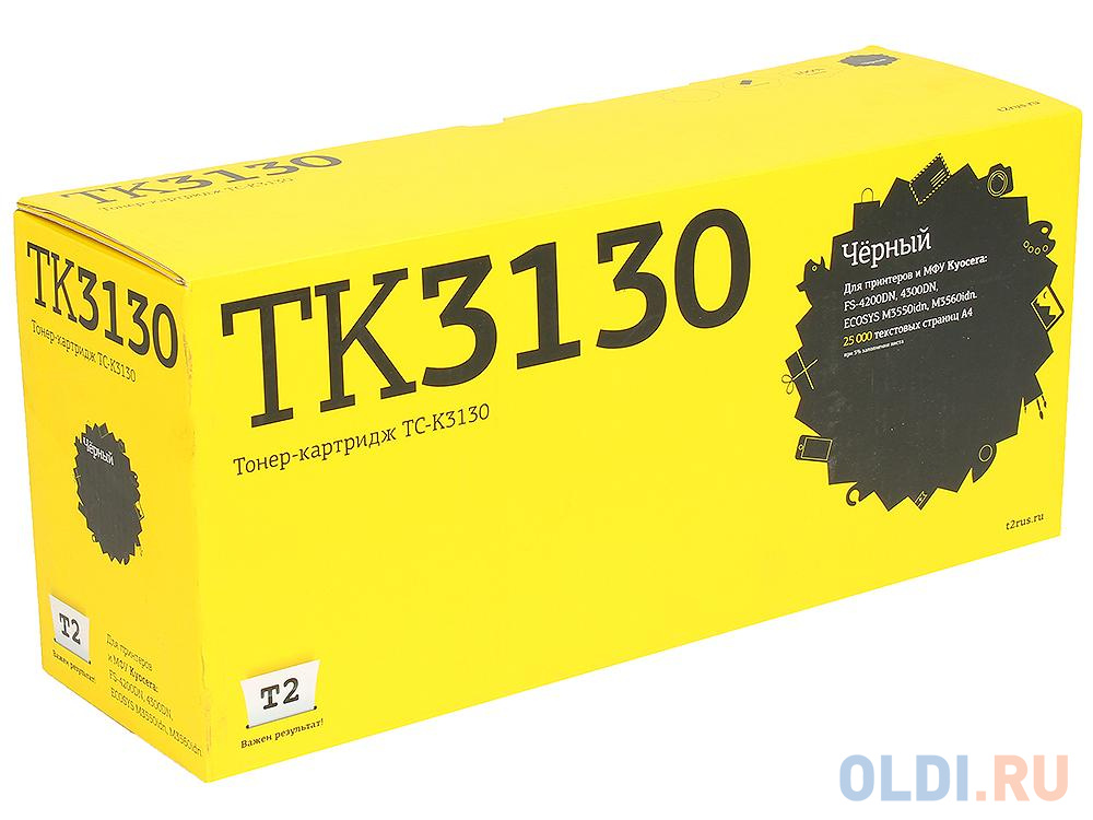 Картридж T2 TC-K3130 25000стр Черный картридж лазерный static control 002 13 r321m tn321m пурпурный 25000стр для konica minolta bizhub c224 c224e c284 c28