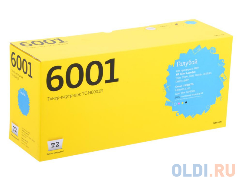 

Картридж T2 Q6001A 2000стр Голубой