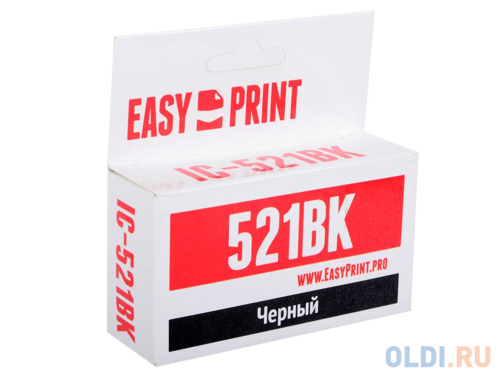 Картридж EasyPrint IC-CLI521BK для Canon PIXMA iP4700/MP540/620/980/MX860 черный картридж easyprint ic cli426y для canon pixma ip4840 mg5140 mg6140 mx884 желтый