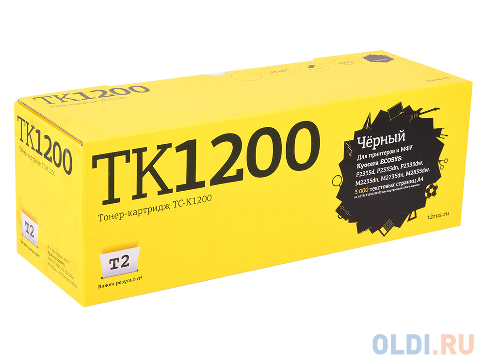 Картридж T2 TC-K1200 3000стр Черный - фото 2