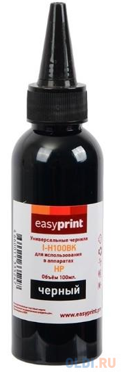 Чернила EasyPrint I-H100BK универсальные для HP и Lexmark (100мл.) черный чернила easyprint i e100m