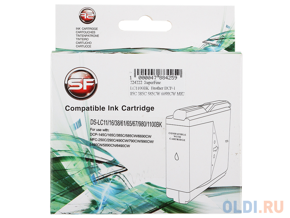 

Картридж SuperFine SF-LC1100bk 450стр Черный