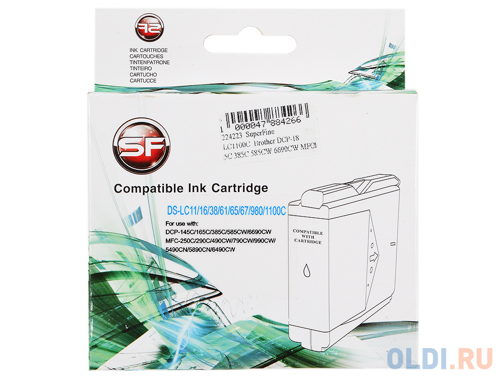 

Картридж SuperFine LC1100C LC1100C 325стр Голубой