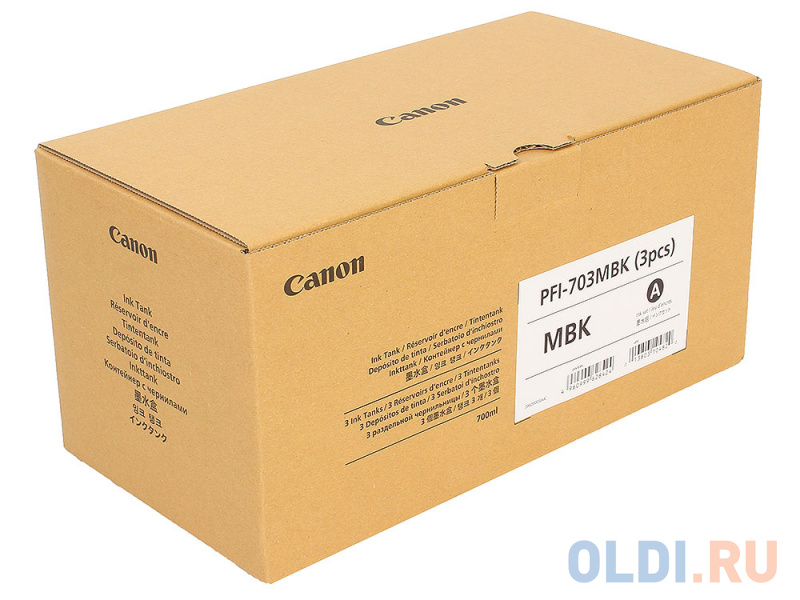 

Картридж Canon PFI-703 MBK для iPF815 825 черный матовый 3х700мл