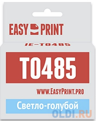 Картридж Easyprint IE-T0485 C13T04854010 для Epson Stylus Photo R200 R300 RX500 RX600 светло голубой картридж epson c13t07964010 1100стр светло пурпурный