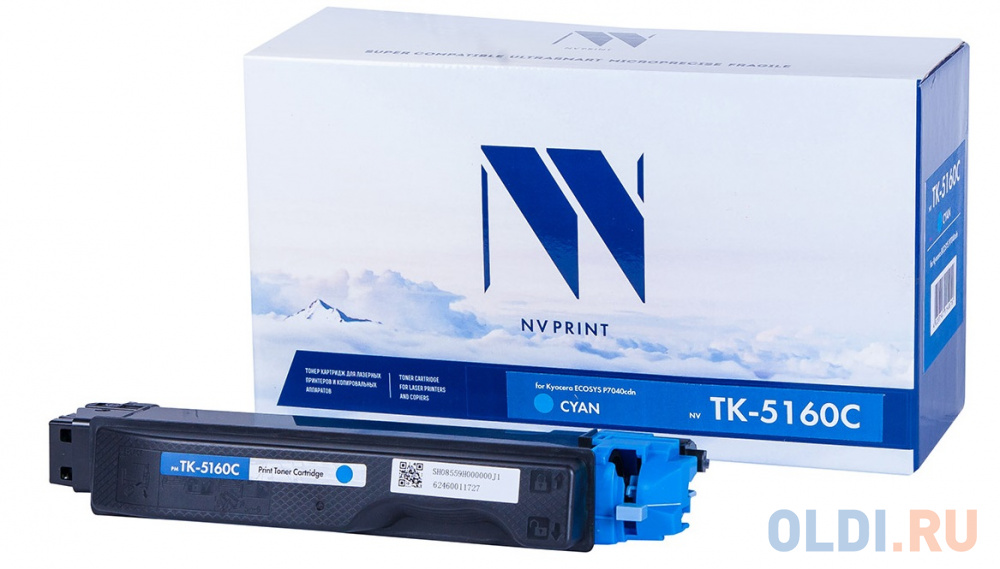 

Картридж NV-Print TK-5160C 12000стр Голубой