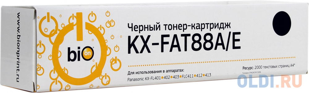 Картридж BION KX-FAT88A 1400стр Черный - фото 1