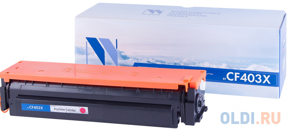 Картридж NV-Print NV-CF403X 2300стр Пурпурный картридж hp 201x cf253xm для hp color laserjet pro m252dw m252n m274n m277dw m277n ной тройная упаковка