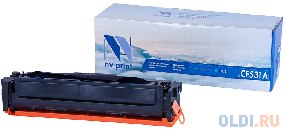 Картридж NV-Print NV-CF531A 900стр Голубой hi   cf532a картридж для hp clj pro m154a m180n m181fw y 0 9k