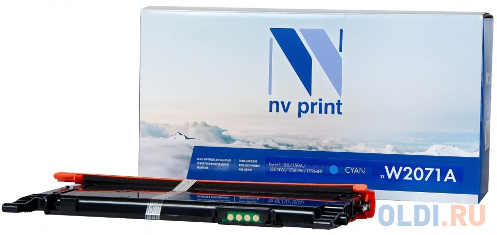 Картридж NV-Print NV-W2071A 700стр Голубой