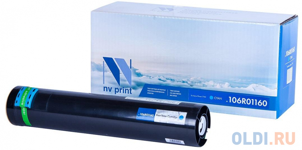 Тонер-картридж NV-Print 106R01160 25000стр Голубой