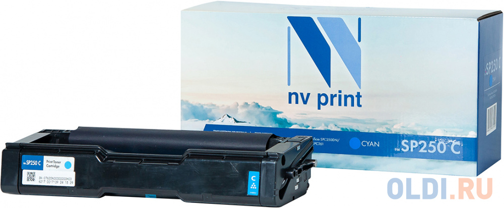 Картридж NV-Print SP250C 1600стр Голубой картридж nv print nv cf230at 1600стр