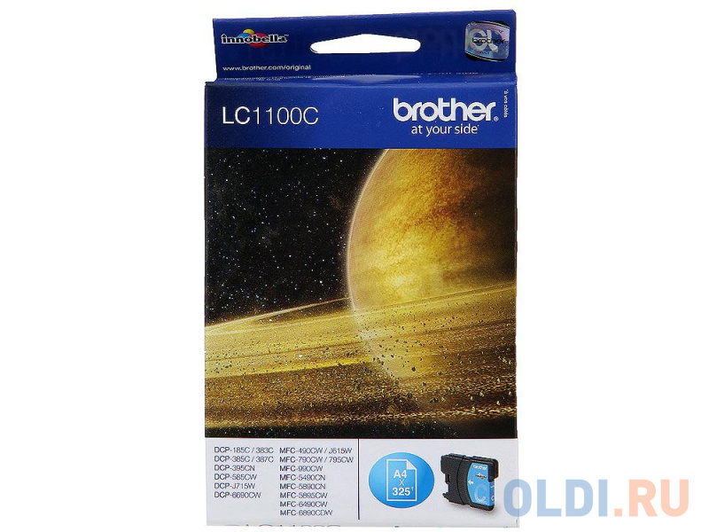 

Картридж Brother LC1100C LC1100C 325стр Голубой